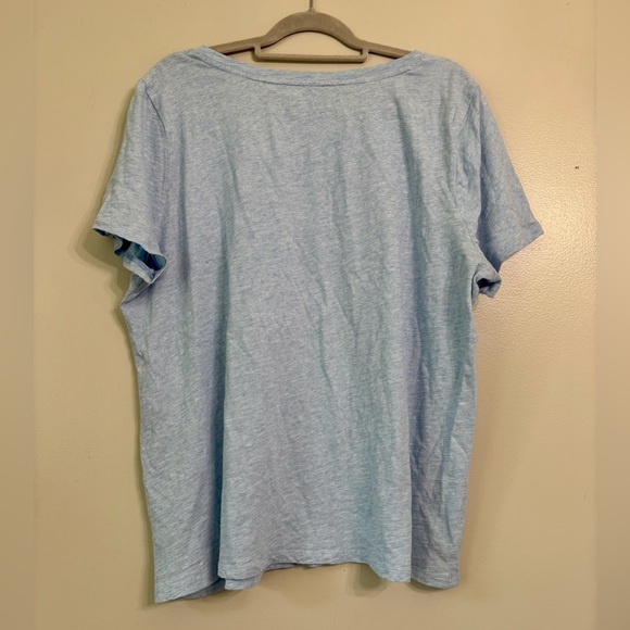 TALBOTS - Heart Spangled Banner Tee - Crew Neck Top Shirt USA - Picture 3 of 4